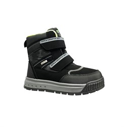 Ботинки для мальчика, цвет черный/серый на липучках 3840
