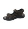 Сандалии для мальчика, цвет коричневый, открытые нос и пятка, на липучках 2898