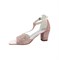 Туфли для девочки, цвет розовый, с перемычкой 3005