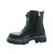 Ботинки демисезонные для девочки, цвет темно-зеленый, молния/шнурки 3124