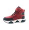 Ботинки демисезонные для мальчика, цвет красный/черный, шнурки/липучка 3139