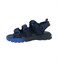 Сандалии для мальчика, цвет черный/синий, открытые нос и пятка, на липучках 3317