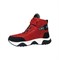 Ботинки для мальчика, цвет красный/черный, липучка/шнурки 3470