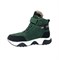 Ботинки для мальчика, цвет зеленый/черный, липучка/шнурки 3476