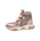 Ботинки демисезонные, цвет пудровый, липучки 3731